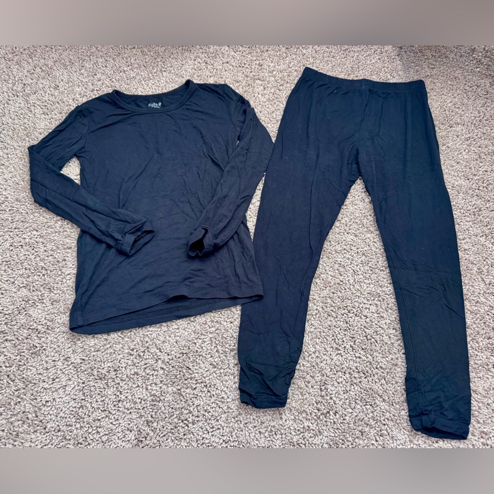Kyte BABY Midnight Black Kids Pajama Set size 6